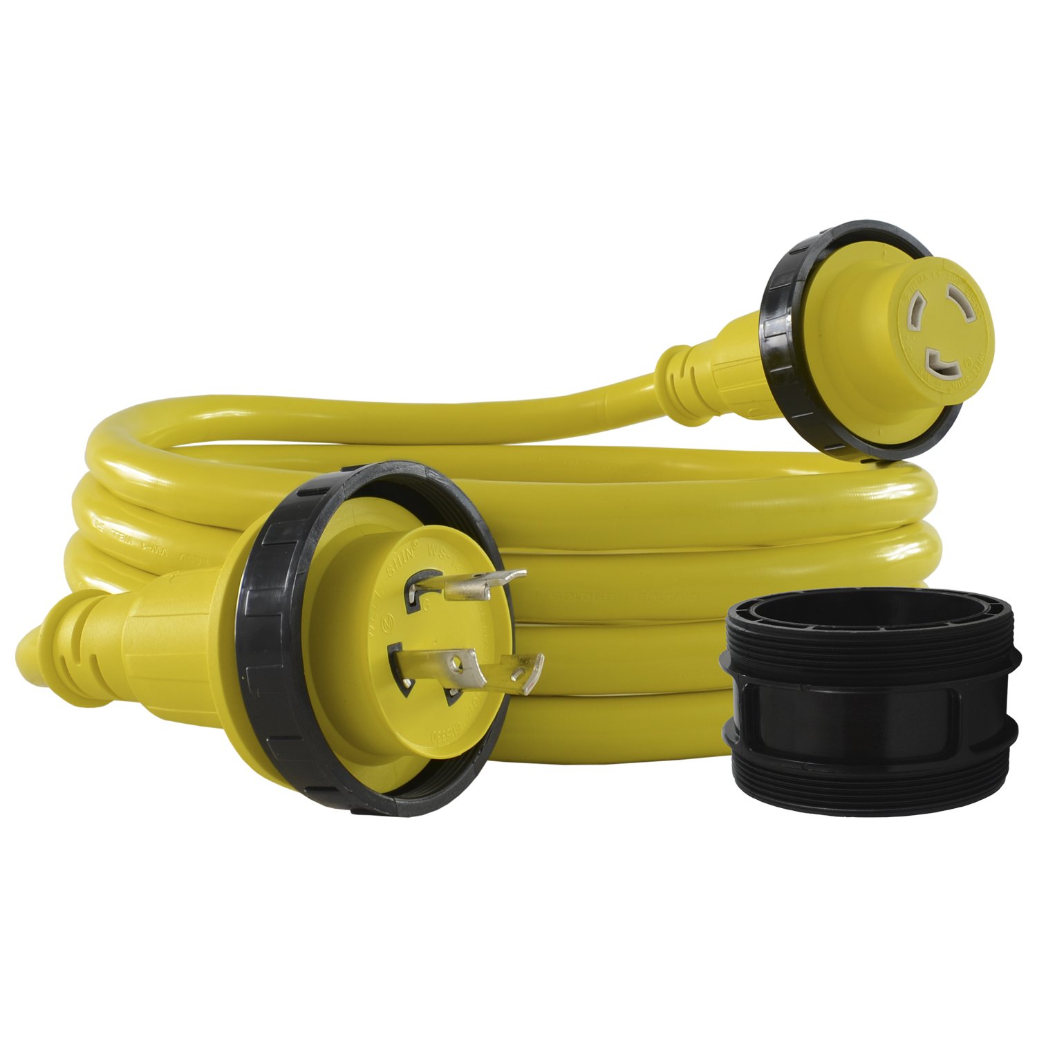 Conntek 17105-012RE 30Amp Marine Shore Cordset Yellow, 12 - Feet Image Conntek 17105-012RE 30Amp Marine Shore Cordset Yellow, 12 - Feet Image