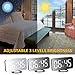 Faveo Digital alarm clock - stylish led clock with the USB port, a huge display, adjustment of display's brightness, the function of saving the configuration