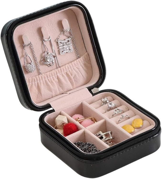 SongMyao Jewelry Box Small Portable Travel Jewelry Box Storage Ring