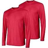 Hanes Sport Men's Long-Sleeve T-Shirt Pack, Cool DRI Moisture-Wicking Performance T-Shirts, Performance Tee, 2-Pack