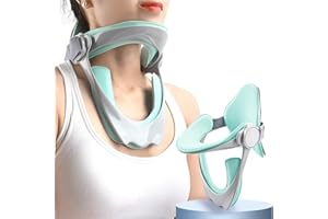 Neck Brace, Soft Foam Cervical Collar with 360° Adjustable Chin Support, Cervical Neck Brace for Forward Head Posture Correct