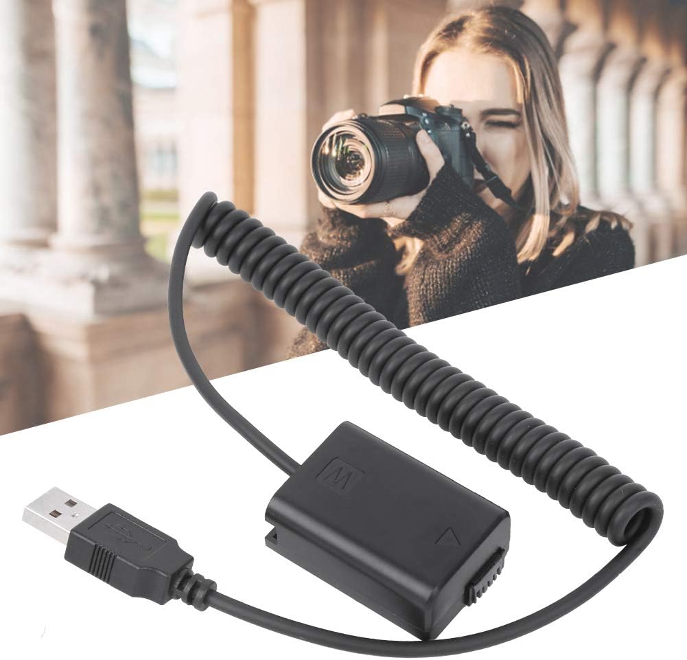 Qiilu Full Decoder Dummy Battery, USB to FW50 Full Decoder Dummy Battery Fit for A7/A7II/A7R/A7S/A7RII Camera - Image 3