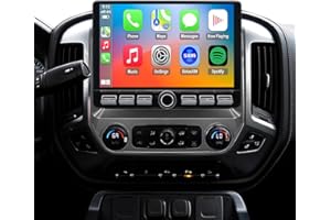 FUOSUC 4G LTE QLED Radio for Chevrolet Chevy Silverado GMC Sierra 2014-2018 Radio Upgrade,8-Core CPU Touch Screen Stereo,Wireless CarPlay & Android Auto,Support Camera and SWC, Doesn't Support Bose Sound