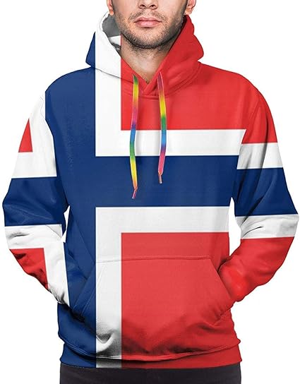 Amazon ノルウェー国旗ファッション男性アスレチックパーカー冬スポーツスウェットプルオーバー トレーナー パーカー 通販