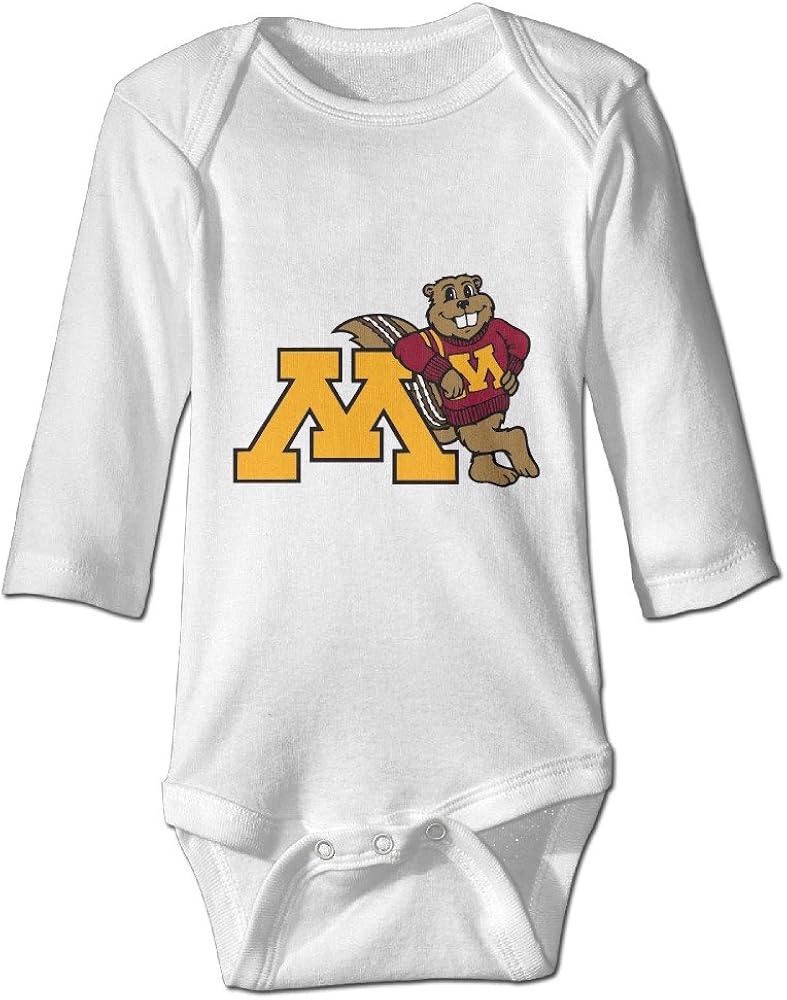 Minnesota Golden Gophers Infant Long Sleeve Babysuit Amazon.ca