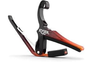 Kyser Quick-Change Capo for 6-string acoustic guitars, Sunburst, KG6SNB