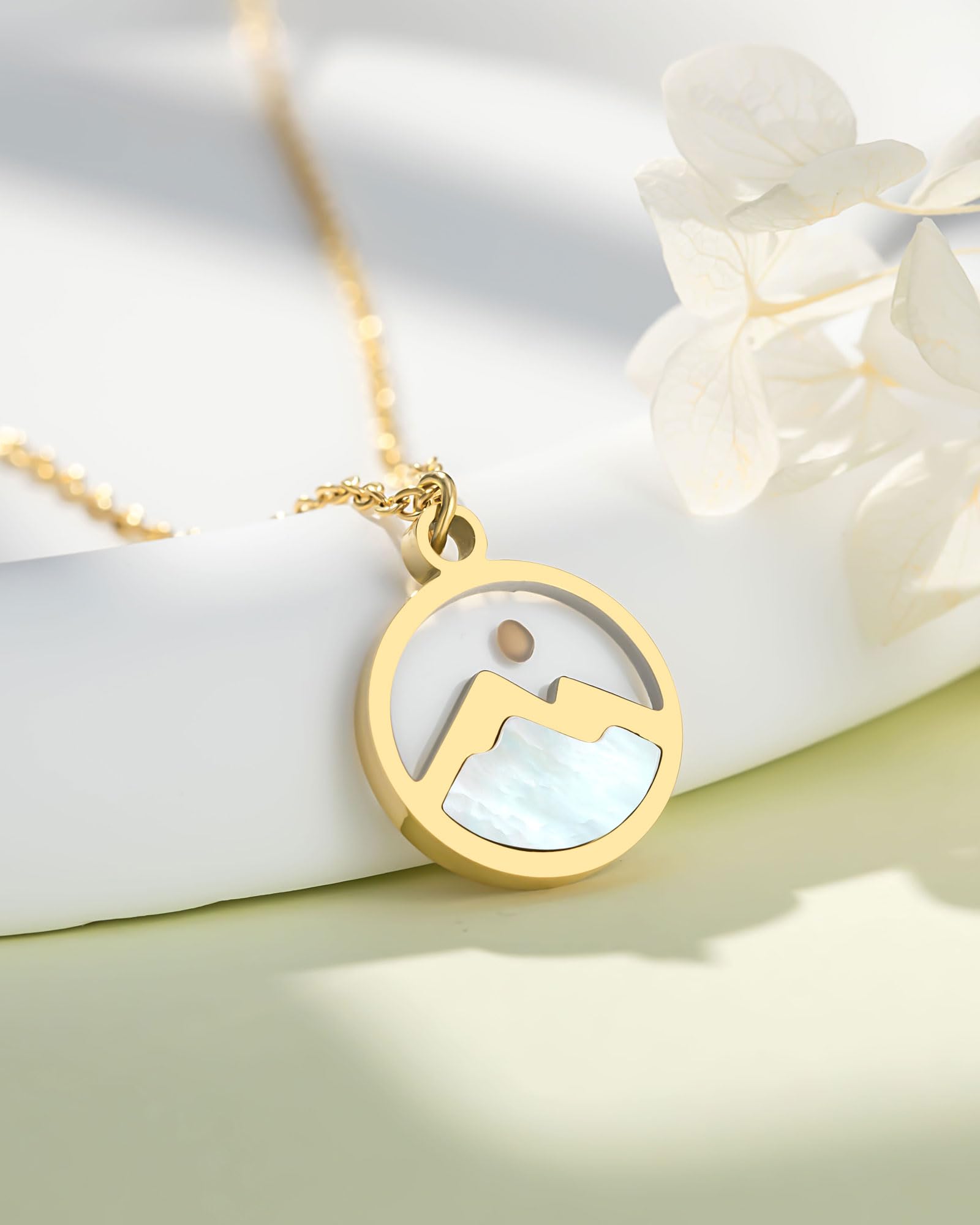 Eryuor Silver/Gold Moving Mountains-Mustard Seed Faith Necklace for Women Teens