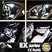 JDM ASTAR Extremely Bright 3014 Chipsets 168 175 194 2825 W5W T10 New Style LED Bulbs,Xenon White (Interior Use Only)