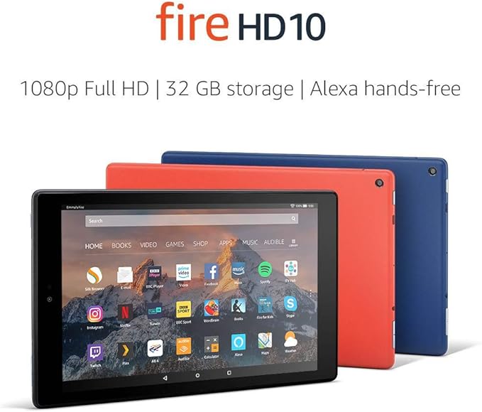 Fire HD 10 Tablet with Alexa handsfree and 10inch screen