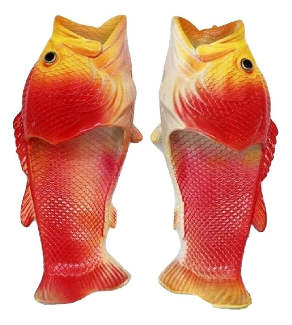 Buy THE LONDON STORE Women's Red EVA Rubber Fish Shaped FlipFlops