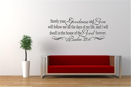 Aufkleber Aufkleber Wand Bibelverse Christian 23 6 Bibel Vers Güte Aufkleber Aufkleber Wand Bibelverse Christian 23 6 Bibel Vers Güte