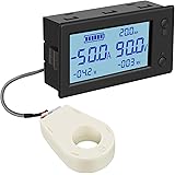 Voltage Amp Meter DC, DROK Battery Monitor DC 0-300V 200A, Ammeter Voltmeter for Solar System Setup Power Energy Capacity Vol