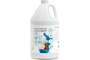 Fractionated Coconut Oil Liquid Natural Cold Pressed Carrier Oil for Essential Oils Mixing 1 Gallon Bulk Size
