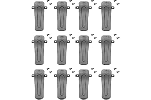 BVMAG Belt Clip Compatible with Baofeng BF-888S BF-666S BF-777S RETEVIS H-777 Walkie Talkie Two Way Radio 12Pack