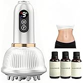 Lymphatic Drainage Massager for Legs, Arms & Belly – Anti-Cellulite & Stretch Marks Reduction with Microcurrent, Heat, Vibration & LED Light Therapy – Rechargeable Body Sculpting Machine for Home Use