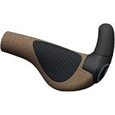 ERGON GP2-S Evo BioKork Ergonomic Bike Grips | Ergon GP2 Evo BioKork Lock-On Bike Handlebar Grips - Ergonomic, Cork &amp; Rubber Damping