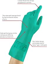 Ansell AlphaTec 37-675 Gloves Green Size L 12 Pairs + TouchNTuff 92-600 view 3
