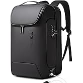BANGE Men
s Anti-Theft Backpack,Waterproof Fashion Travel Backpacks,High Tech Backpack with USB3.0 Charging Port,Business Lap