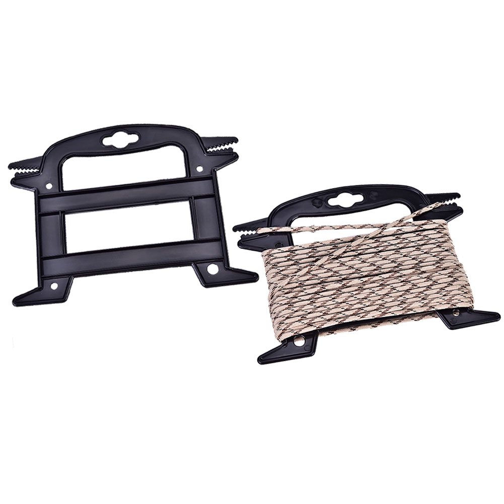 Tbest cord ladder winder,Pack of 5 Spool Tool Paracord Rope Winder 550 Paracord Winder Fishing Line Cable Bobbins Rope Cord Organizer Holder Multifunctional Outdoor Survival Tool