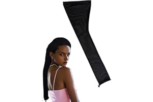 NEACUS Upgraded Hair Weave Sleeve for Locs - Highly Elastic and Strong Design Wraps The Hair In All Directions, Comfortable, Breathable Suitable for Black Women. (black)