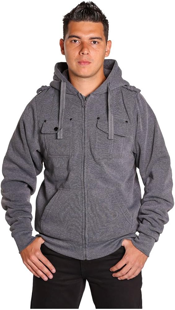 men's jacket with hoodie attached