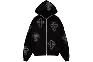 PZLDEYTAY Women Men Casual Hoodie Y2k Graphic Zip Up Unisex Sweatshirts Oversized Pullover Jacket Streetwear