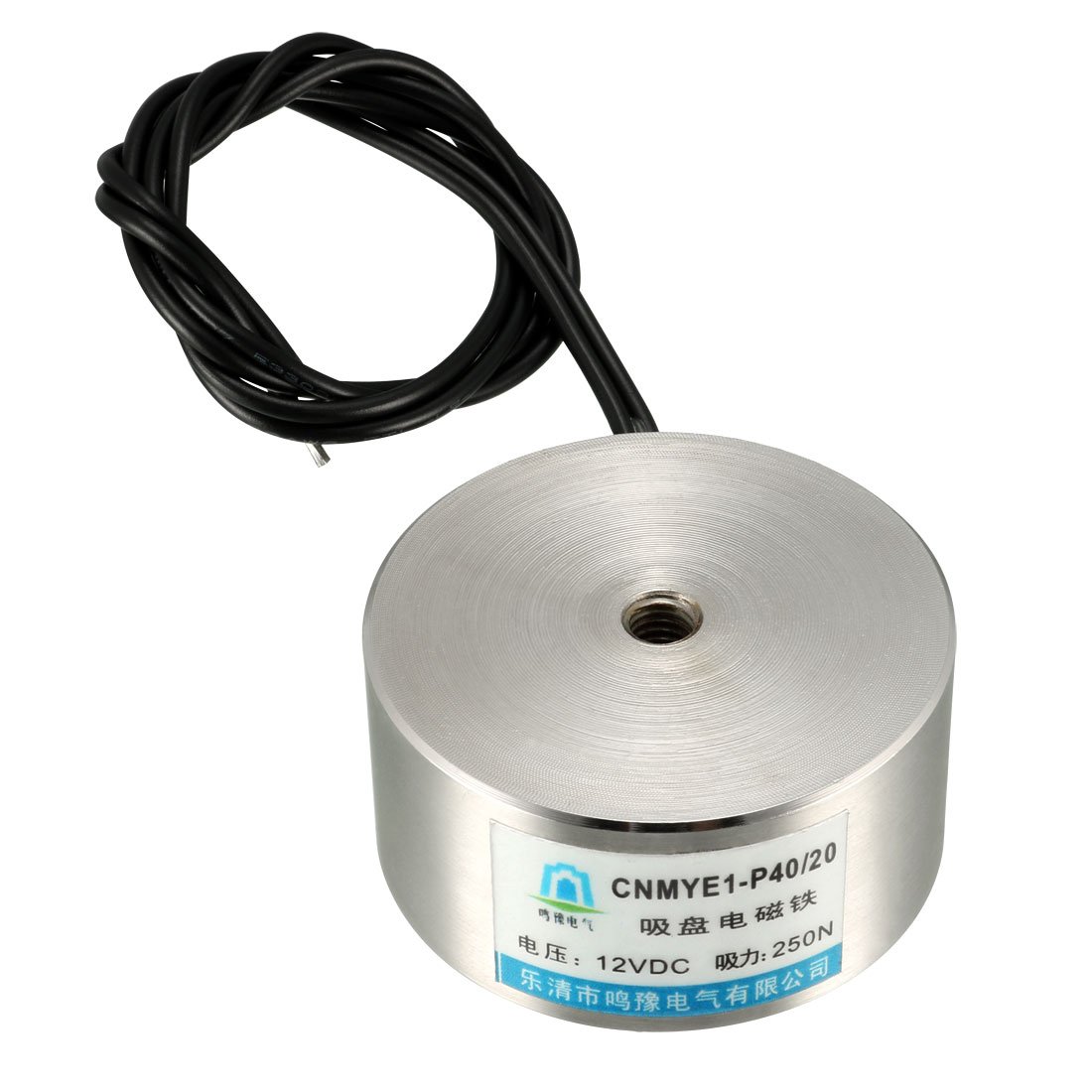 uxcell 80x38mm DC12V 1000N Electric Sucking Disc Solenoid Lift Holding Electromagnet