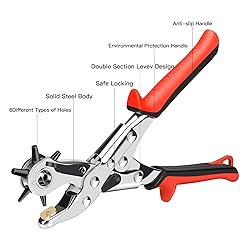 AIRAJ PRO Leather Hole Punch Tool,Upgraded Version