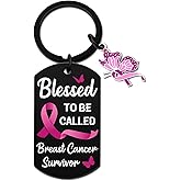 igvean Breast Cancer Survivor Gifts for Women Pink Ribbon Butterfly Keychain Breast Cancer Awareness Gifts for Patient Survivors Besties BFF Cancer Warrior Keychain for Her Inspirational Gift