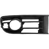 Hihaha Fog Light Grill Front Lower Bumper Fog Light Cover Inserts No.6Q0853666C for VW Polo 2001-2005 Black ABS 1 Pc Front Right Car