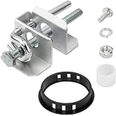 8-Piece Lock Kit Replacement for Jobox Storage Cabinet, Retainer Kit Set with Lock Retainer, Security Bar, Screw, Bushing, Spacer, Screw, Bolt with Washer &amp; Nut