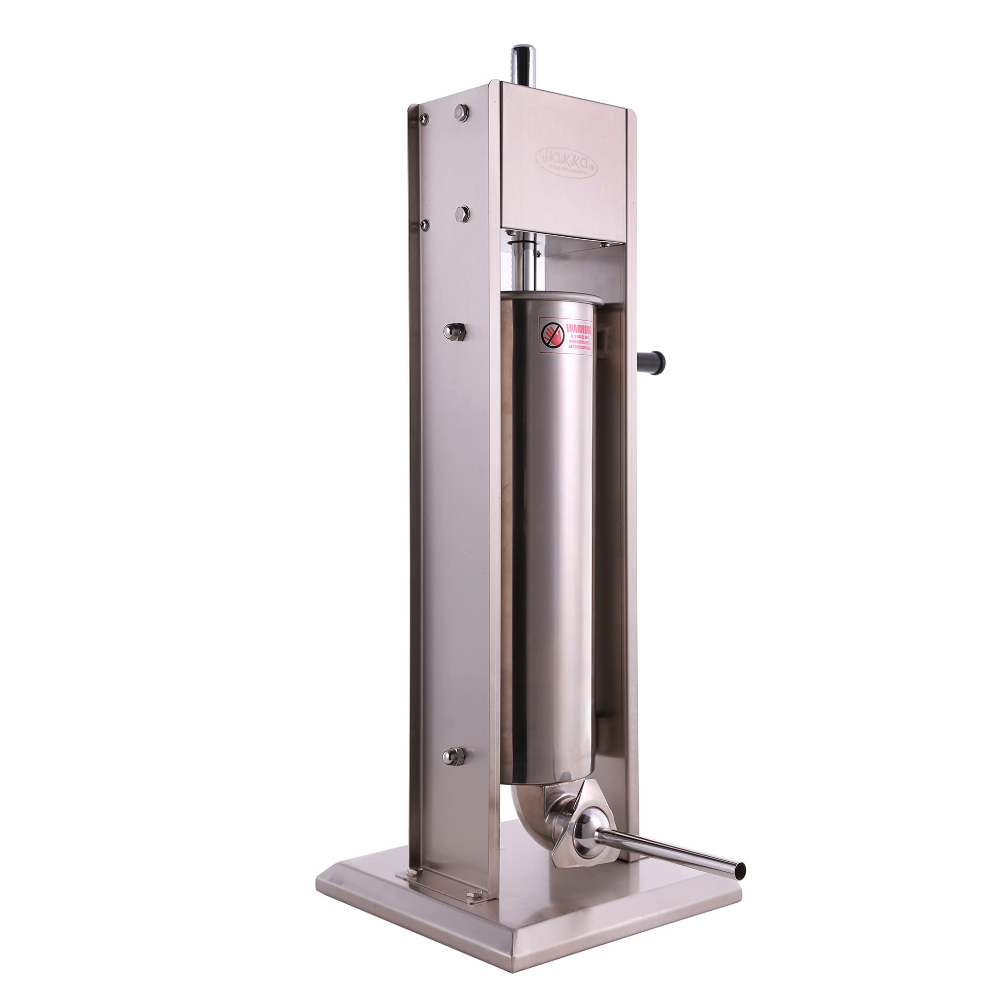 Hakka 15 Lb/7 L Sausage Stuffer 2 Speed Stainless Steel Vertical Sausage Maker