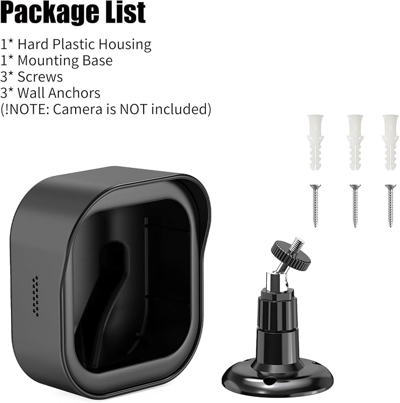 Blink - Soporte de pared para cámara exterior (negro, 1 unidad)