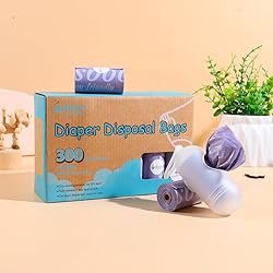 USBOO Disposable Diaper Bags for Baby, 20 Refill