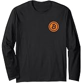 Bitcoin Logo Emblem Cryptocurrency Blockchains Bitcoin Long Sleeve T-Shirt