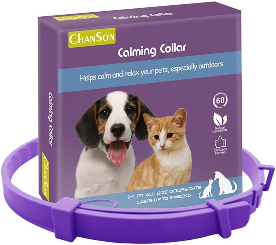 wenhe Calming Collar for Cats And Dogs Adjustable Anxiety Dog Cat