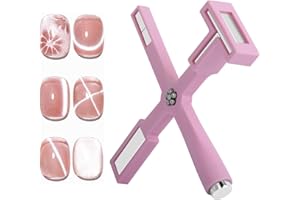 QUINCRY 2024 Upgraded 5 in 1 Nail Magnet Set for 3D Cat Eye Gel Polish Tools, Multi-Function Nail Magnetic Pens with Silicone Protective Case, Magnet Wand for Nail Design Art DIY Accessories (Pink)