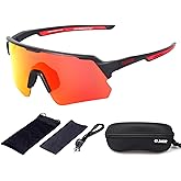 OUWOR Polarized Cycling Glasses for Men Women Youth, UV400 Mountain Bike Sunglasses for Bicycle Mtb Running Fishing Baseball