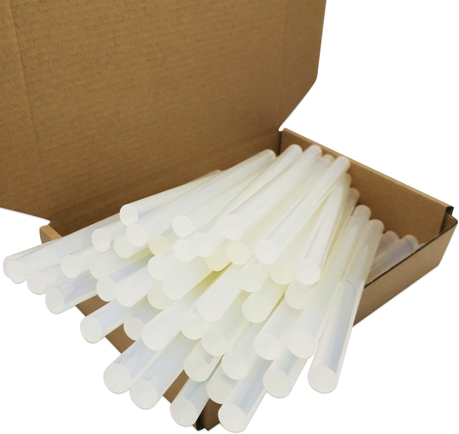 FZGUSYAF Hot Glue Sticks 11x180mm Clear Adhesive for 11mm Hot Glue Gun - 45 Pack, Transparent, 11mm x 180mm