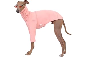 D DOGGY STAR Italian Greyhound Clothes Flexible T Shirts Whippet for Dogs (S,Solid Pink)