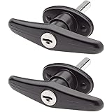 Bauer Products (T-311 BLACK SETS) Blind Mount Locking T-Handle, (Pack of 2)
