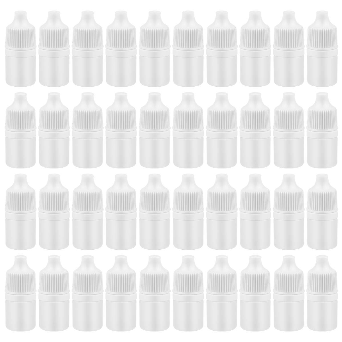Hslife 100pcs Plastic Dropper Bottles 2ML Empty