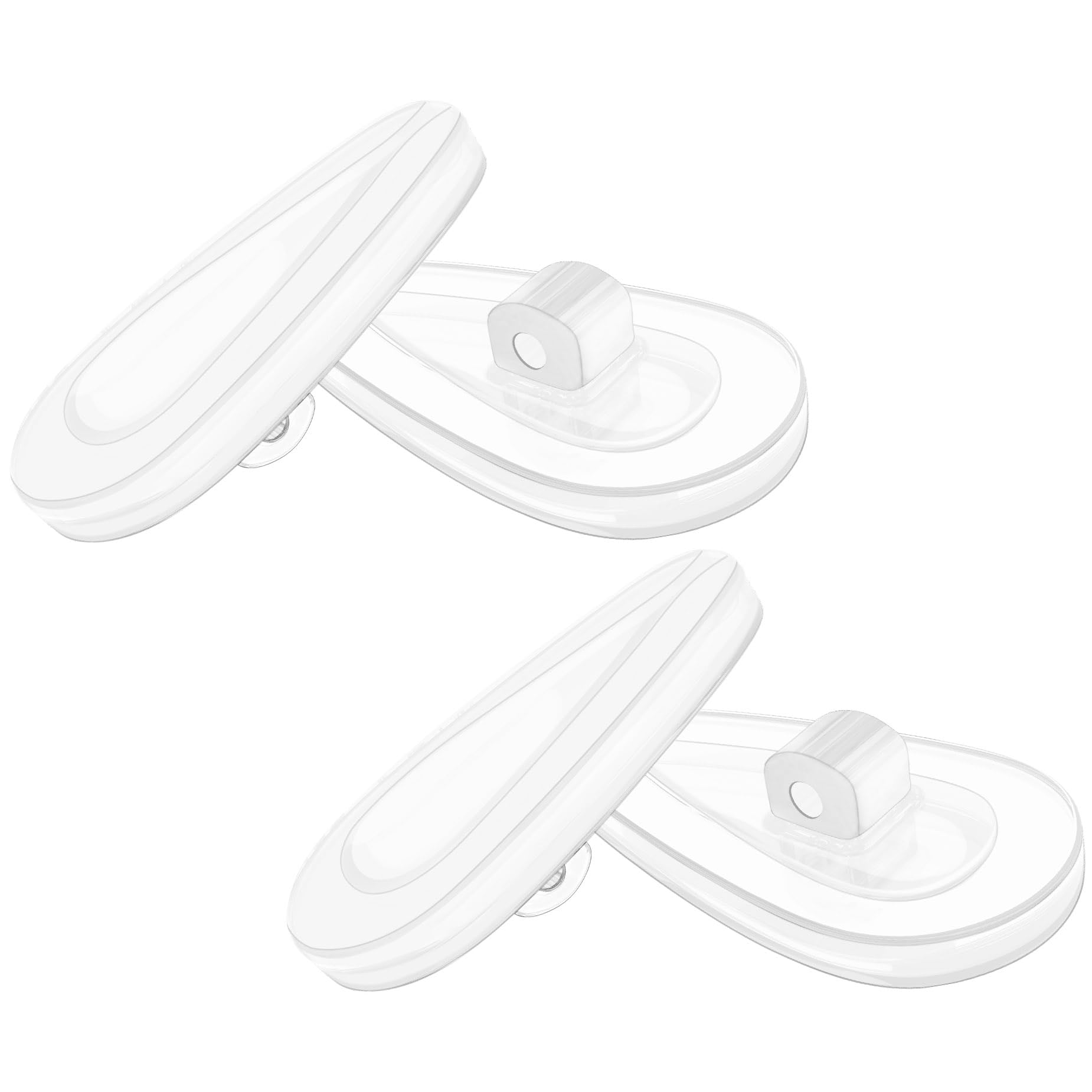 BlazerBuck Replacement Nose Piece Pads for Oakley Limit Switch OX5119/OX5121 Glasses - Clear + Clear