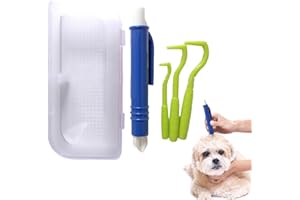 Dog Tick Remover | Tick Removal Tweezers Hooks Comb Kit | pet accessories to fleas, lice, ticks and more Hulzogul