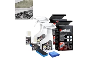 2025 Headlight Restoration Spray,Headlight Restoration Kit,Automotive Headlamp Refurbisher & Crystallization Coating Agent Ki