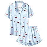Umeyda Girls Satin Silky Collar V Neck Ruffle Short