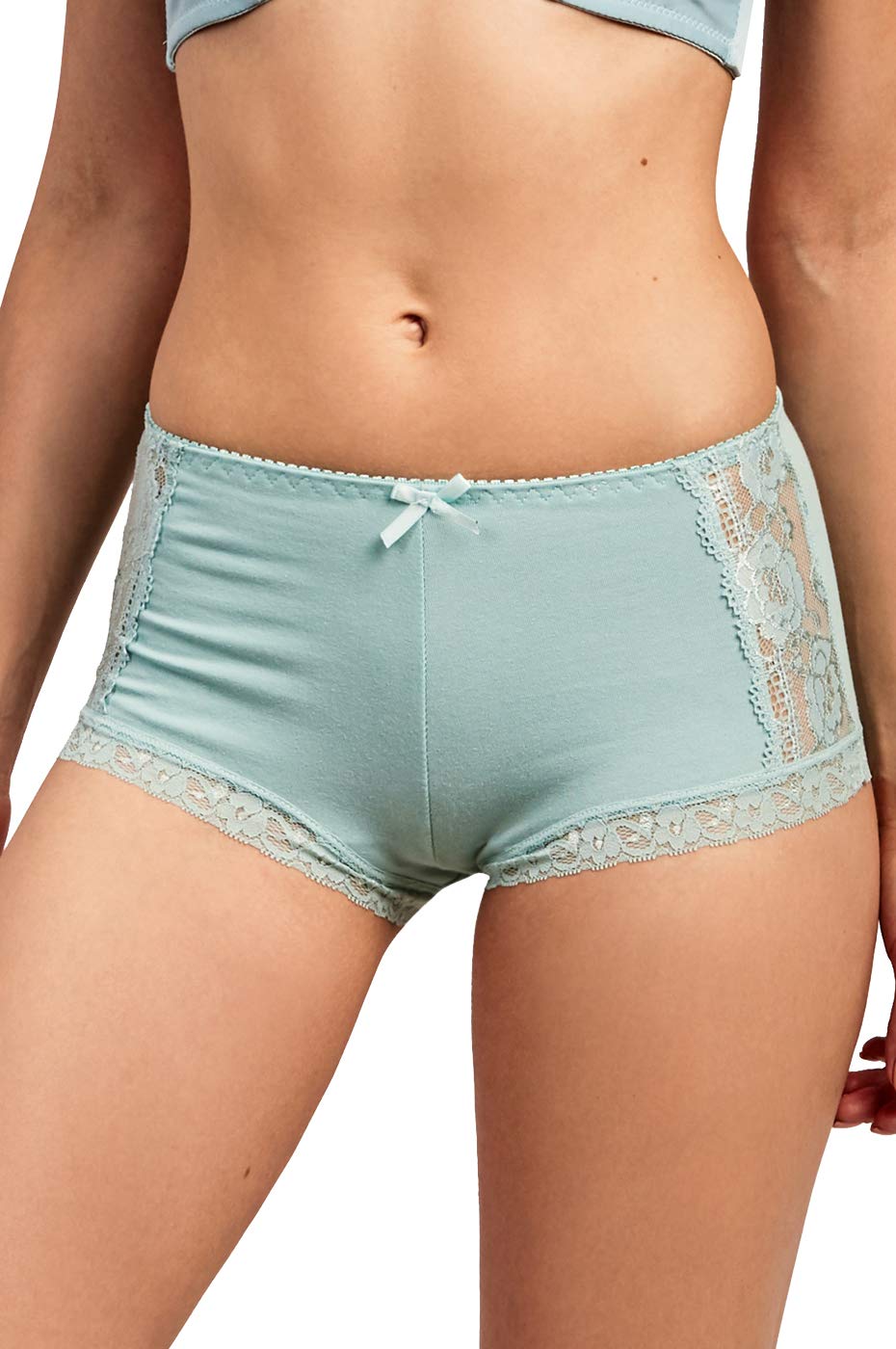 Women's Premium Cotton Lace Tummy Control Full Coverage Hipster Panty