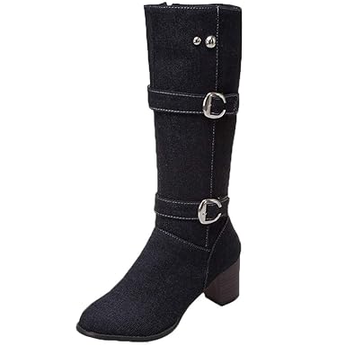 botas tejido vaquero mujer