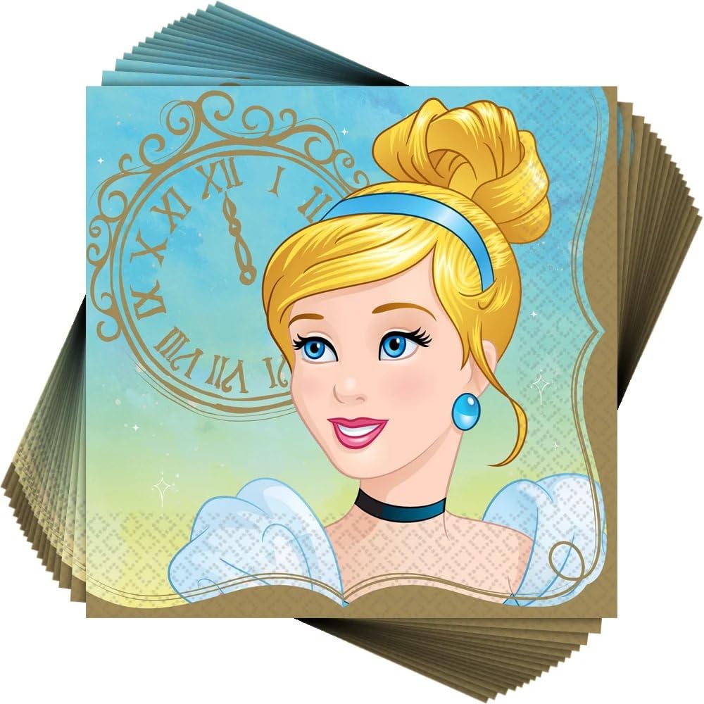 amscan Cinderella Once upon a time Lunch Napkins - 16 pack