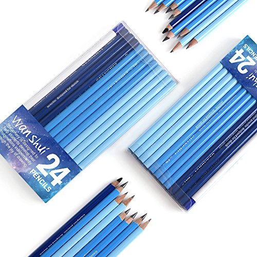 24 Sketch Pencils - Professional Art Sketching Pencils Travel Set Artists Drawing Kit Graphite & Charcoal Pencils For Adults & Kids Sketching Drawing Shading - Thumbnail 3